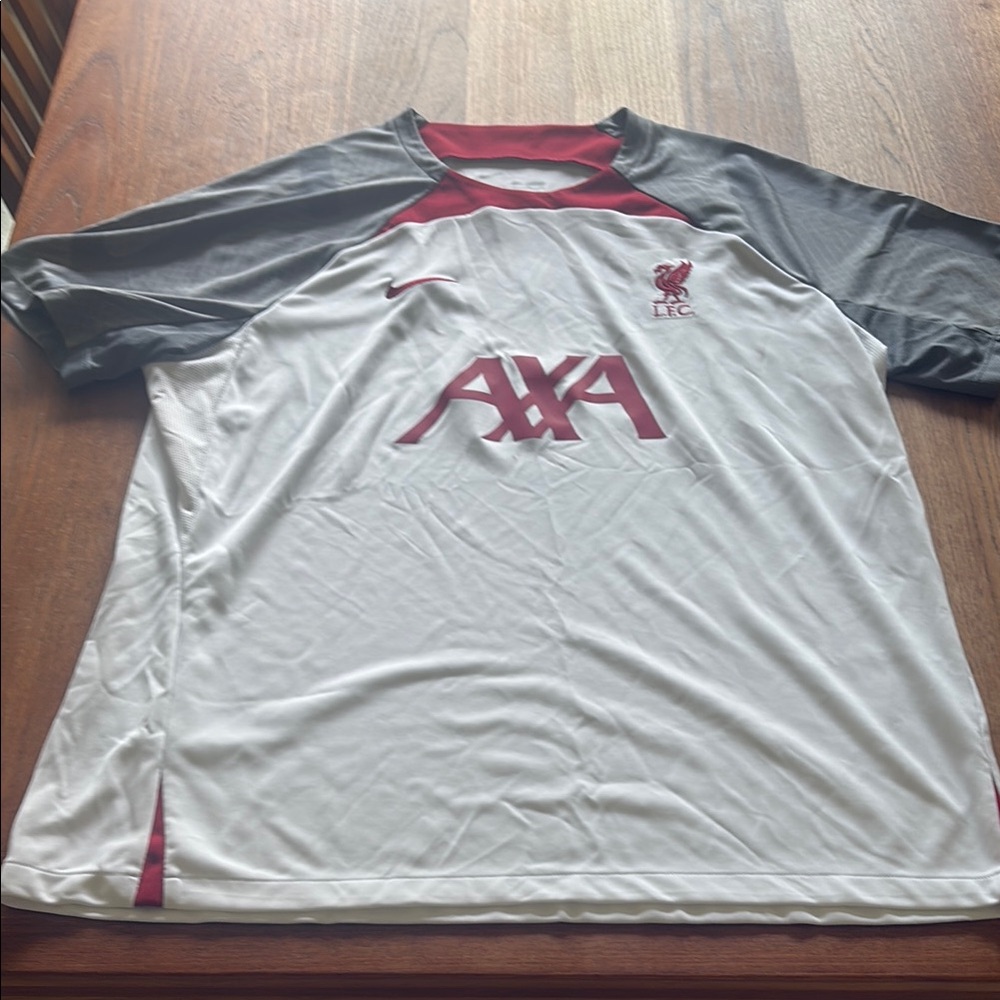 Nike White and Gray Performance Jersey